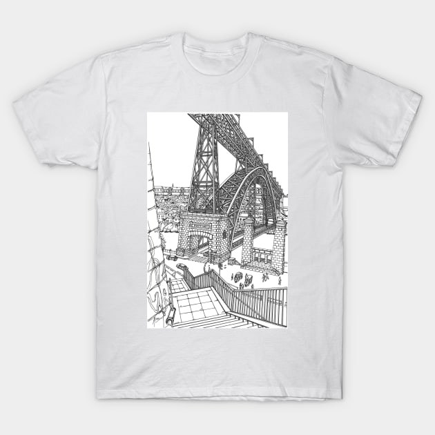 Porto Bridge T-Shirt by valery in the gallery